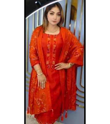 Buy Premium Cotton Computer Printed Boyel Fabrics 3  Piece at Price In Bangladesh