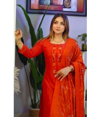 Buy Premium Cotton Computer Printed Boyel Fabrics 3  Piece at Price In Bangladesh