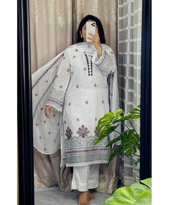 Buy Premium Cotton Computer Printed Boyel Fabrics 3 Piece at Price In Bangladesh