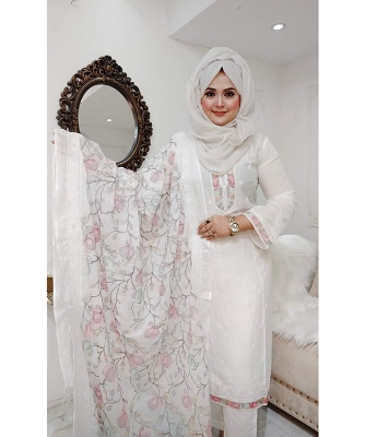 Buy Premium Cotton Computer Printed Boyel Fabrics 3 Piece at Price In Bangladesh