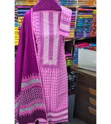 Buy New Exclushive Collection High Qualitiey Cotton Printed Three Piece at Price In Bangladesh