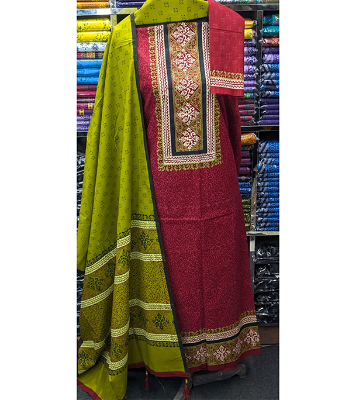Buy New Exclushive Collection High Qualitiey Cotton Printed Three Piece at Price In Bangladesh