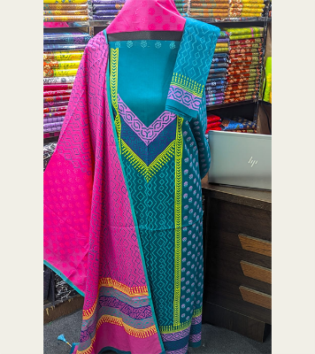 Buy New Exclushive Collection High Qualitiey Cotton Printed Three Piece at Price In Bangladesh