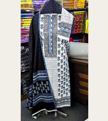 Buy New Exclushive Collection High Qualitiey Cotton Printed Three Piece at Price In Bangladesh