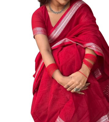 Picture of 100% Pure Cotto Tangail Handloom Cotton Saree