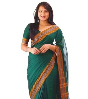 Picture of 100% Pure Cotto Tangail Handloom Cotton Saree