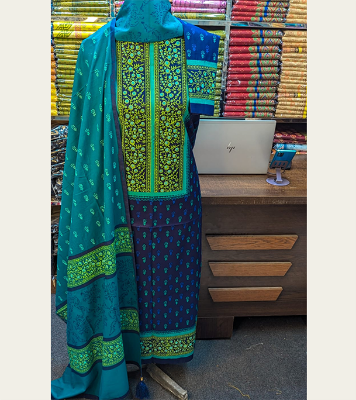 Buy New Exclushive Collection High Qualitiey Cotton Printed Three Piece at Price In Bangladesh