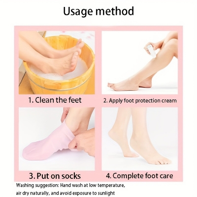 Picture of Silicon Foot Moisturizing Socks/ moja