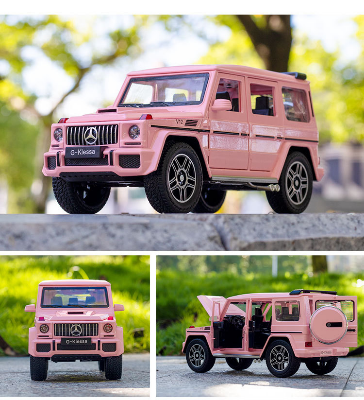 Buy 1:24 diecast alloy car mercedes pink benz die cast model g-class alloy toy car at Best Price In Bangladesh