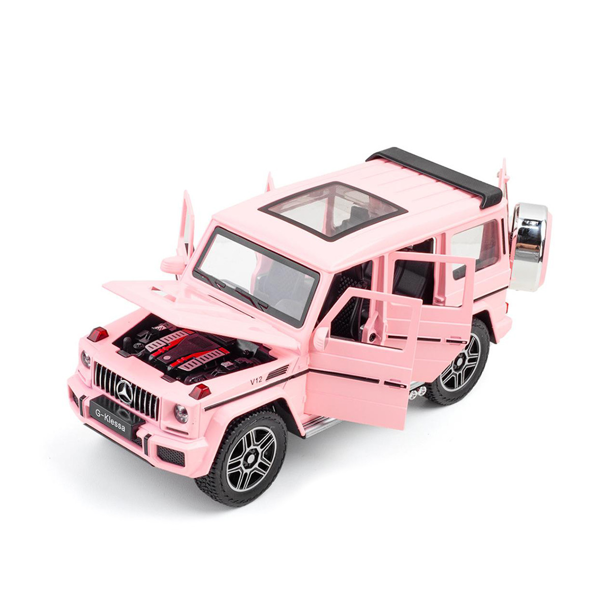 Buy 1:24 diecast alloy car mercedes pink benz die cast model g-class alloy toy car at Best Price In Bangladesh