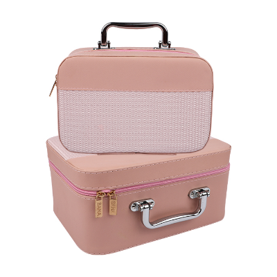 Buy Luxury Makeup Organizer Vanity Box Cosmetic Case Combo (Color :Baby Pink) at Best Prices in Bangladesh