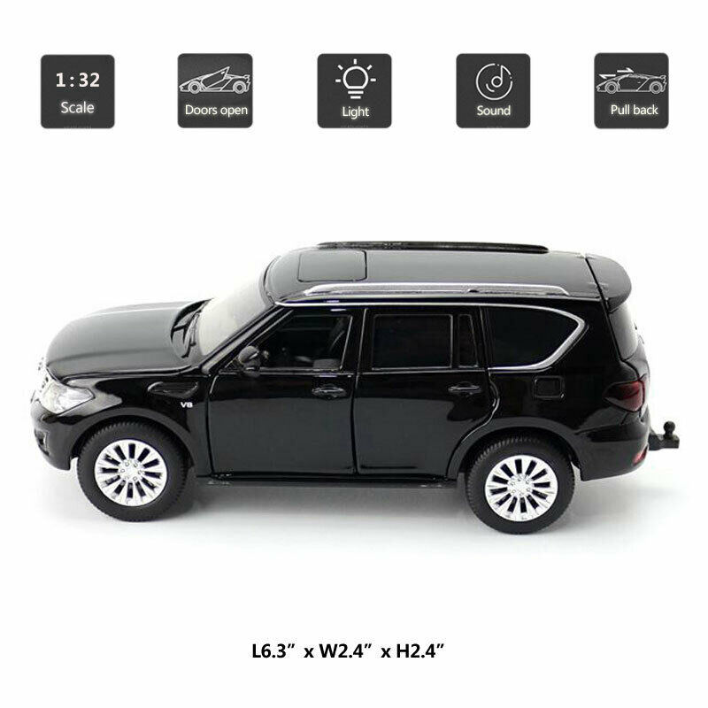 Buy 1:32 Nissan Patrol Y62 SUV Diecast Metal Car Model 6 open Alloy Car for Kids Toys and Collators at Best Price In Bangladesh