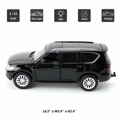 Buy 1:32 Nissan Patrol Y62 SUV Diecast Metal Car Model 6 open Alloy Car for Kids Toys and Collators at Best Price In Bangladesh