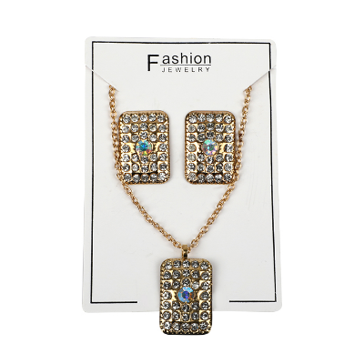 Buy Fashion Jwellery Rectangle Opal Stone Design Fashionable Jewellery Set for Women at Best Price In Bangladesh