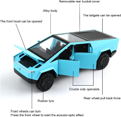 Buy 1/32 Pickup Off-Road Vehicle Alloy Car Model Diecast Metal Toy Truck Model Simulation Sound Light Gifts for boy Girl. at Best Price In Bangladesh