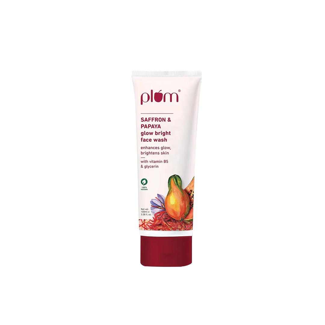 Buy  Plum Saffron & Papaya Glow Bright Face Wash at Best Price In Bangladesh