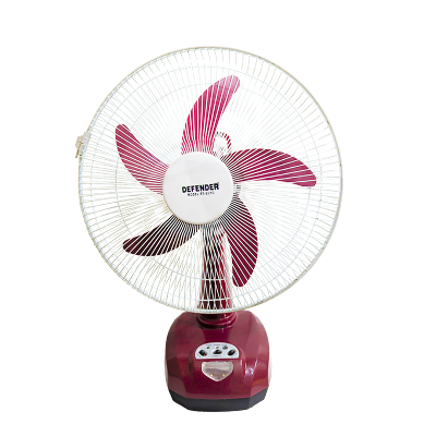 Buy Defender KN-2916 China Fittings Rechargeable Fan AC/DC with LED Multi-Function - 16" Maroon  Online at Best Price in Bangladesh 