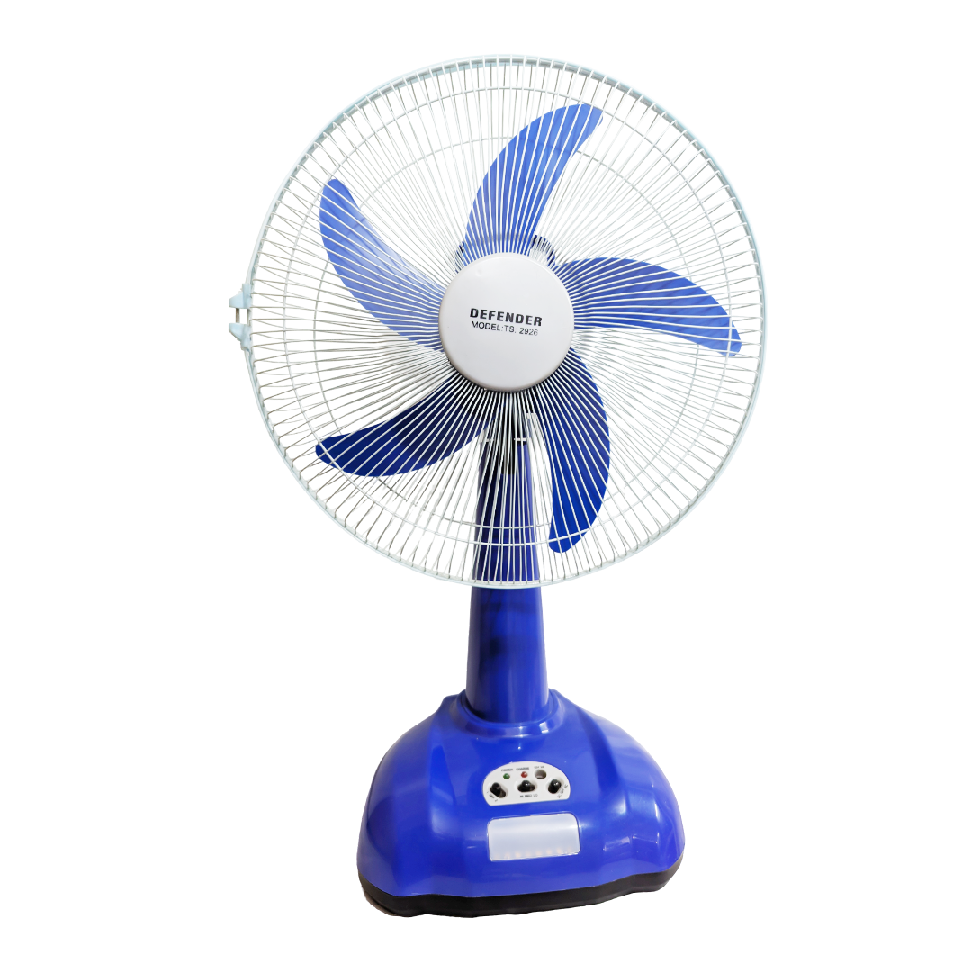 Buy Defender TS-2926 Rechargeable Fan AC/DC with LED Multi-Function 16" Blue  Online at Best Price in Bangladesh 