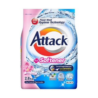 Buy Attack Detergent Powder Plus Softener-2.8 kg  Online at Best Price In Bangladesh