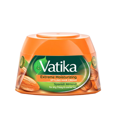 Buy Vatika Naturals Extreme Moisturizing Styling Hair Cream Spanish Almond - 140ml   at Best Price In Bangladesh