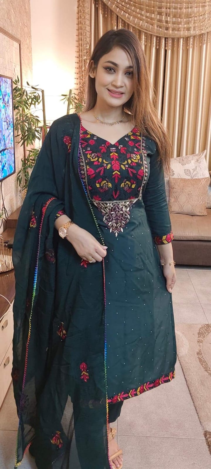 Buy Unstitched Cotton Three Piece-Shalwer Kameez For Women Piece at Price In Bangladesh