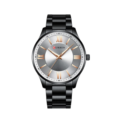 Picture of Curren 8383 Stainless Steel Watch for Men - Black Grey