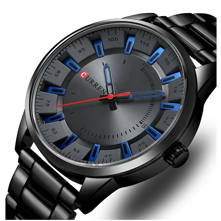 Picture of Curren 8406 Stainless Steel Watch for Men - Black