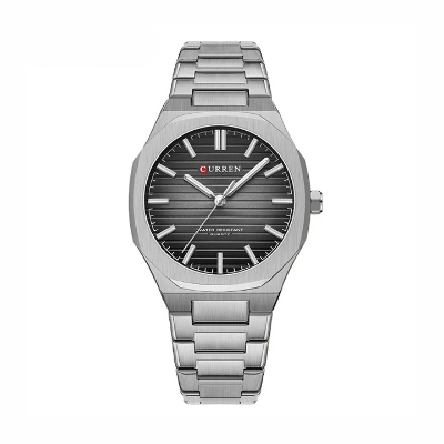 Picture of Curren 8456 Luxury Brand Watch for Men - Silver & Black
