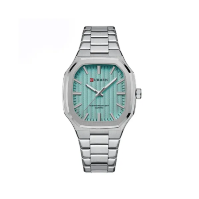 Picture of Curren 8458 Luxury Brand Watch for Men - Silver & Sky