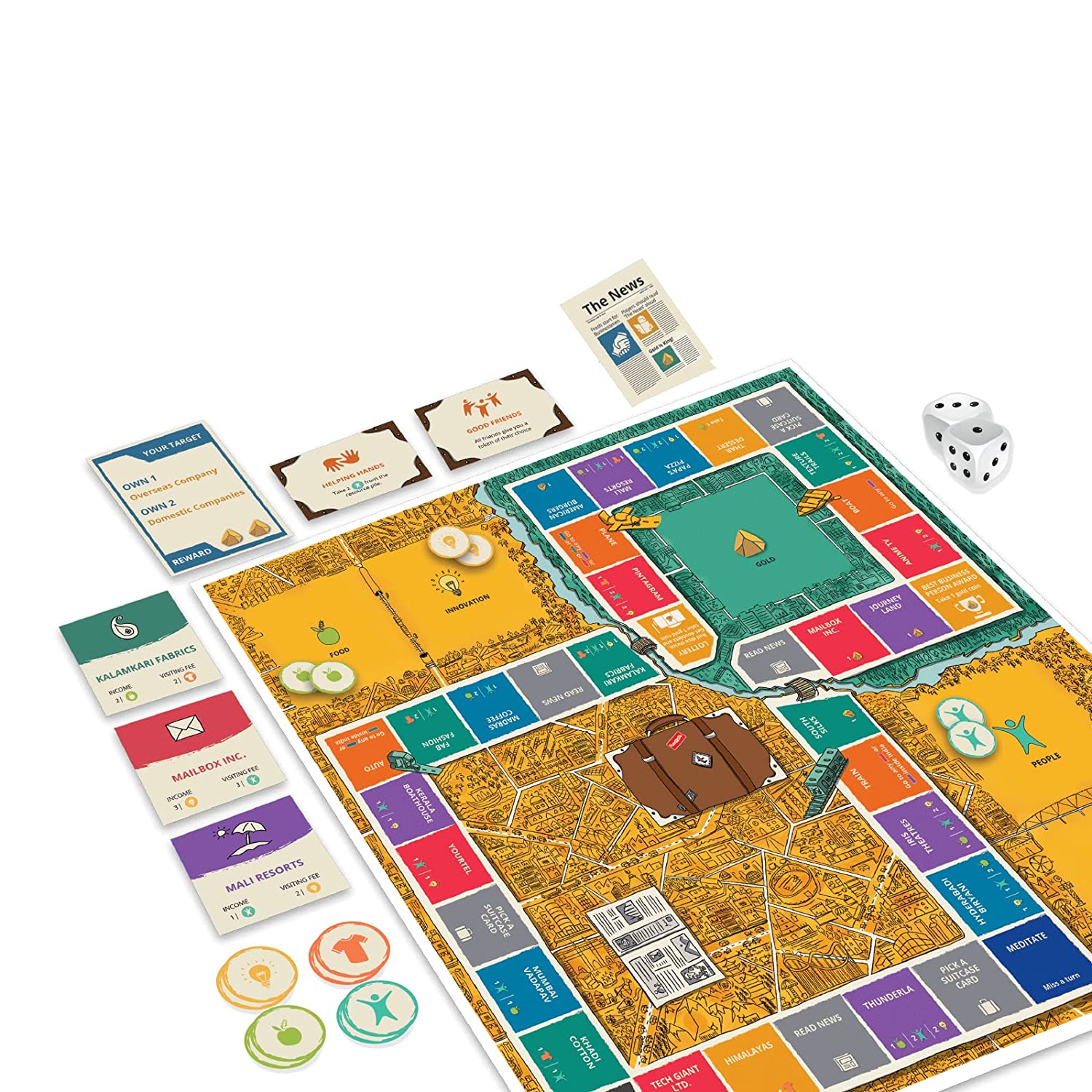 Buy FUNSKOOL BUSINESS THE GOLD QUEST MULTIPLAYER STRATEGY BOARD GAME FOR KIDS at Best Price In Bangladesh