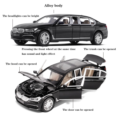 Buy BMW-760LI Diecast Car 1:24 Scale Model Alloy Car Die Cast Toy Car 6 Open with Light Music 22 CM Long Big Size Model Pull Back Children's Toy at Best Price In Bangladesh