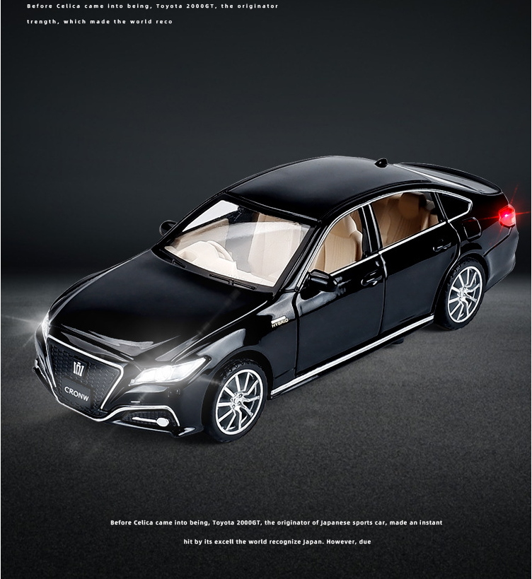 Buy 1:32 Toyota Crown Diecasts Alloy Car Toy Vehicles Metal Car 6 Doors Open Model Car Sound Light Toys For Gift at Best Price In Bangladesh