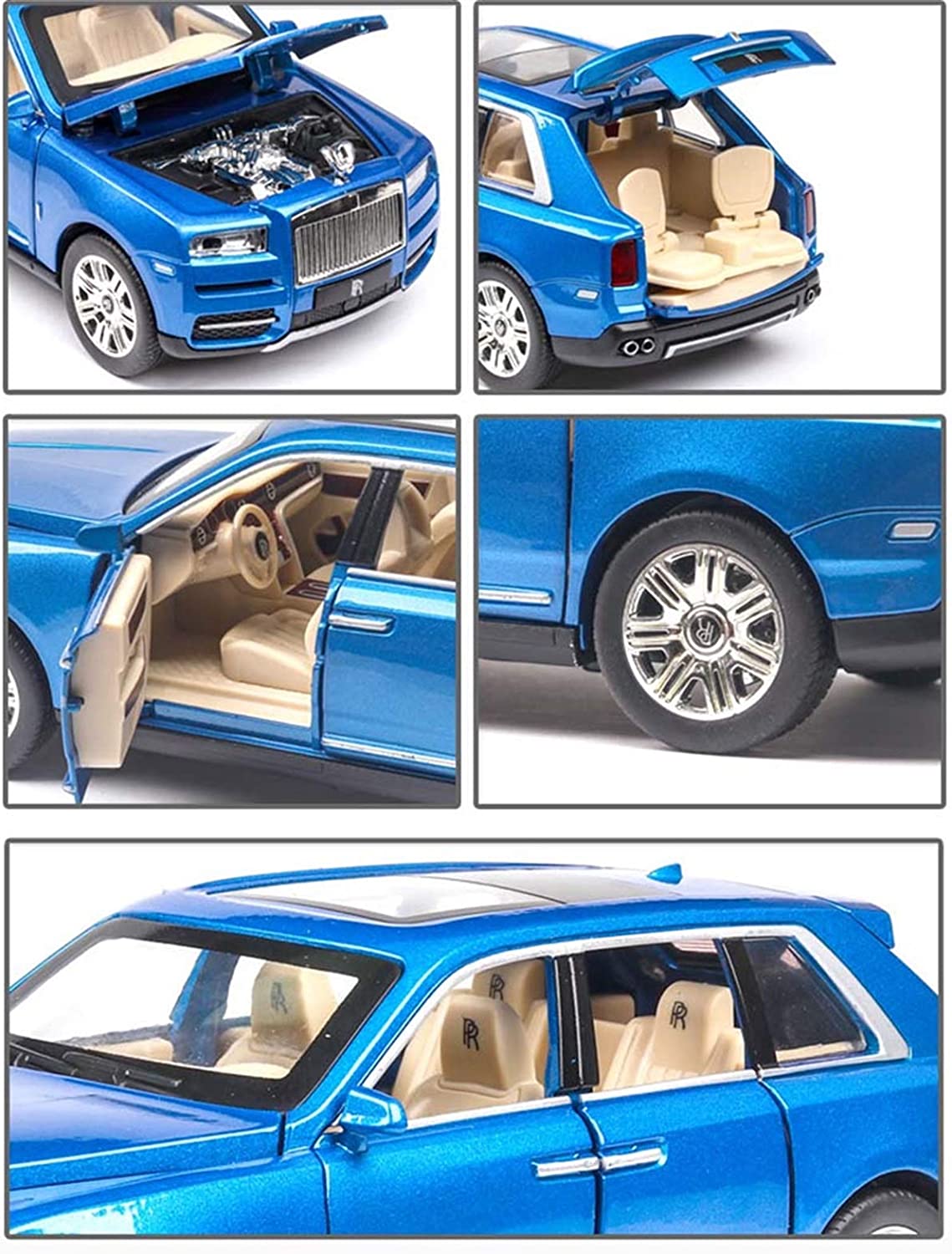 Buy 1:24 Rolls Royce Cullinan Diecast Metal Car Luxury SUV Alloy Model Car Simulation Sound Light Toy For Kids Gift at Best Price In Bangladesh
