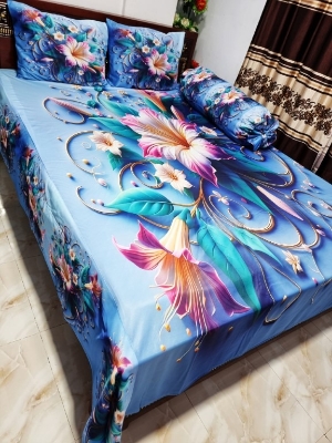 Buy China Premium 3D Design Bed Sheet - MS-970 at Best Price In Bangladesh