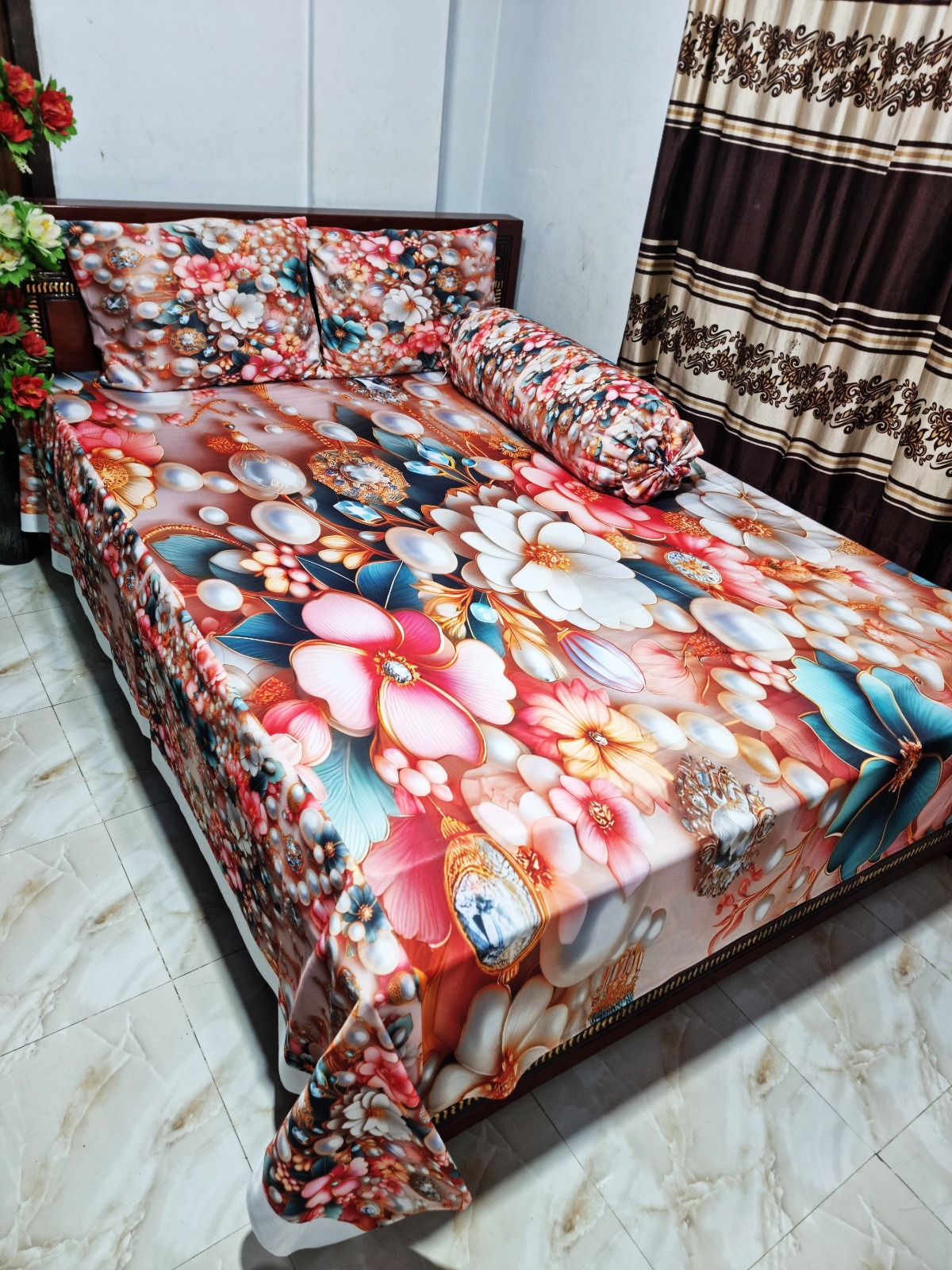 Buy China Premium 3D Design Bed Sheet - MS-970 at Best Price In Bangladesh