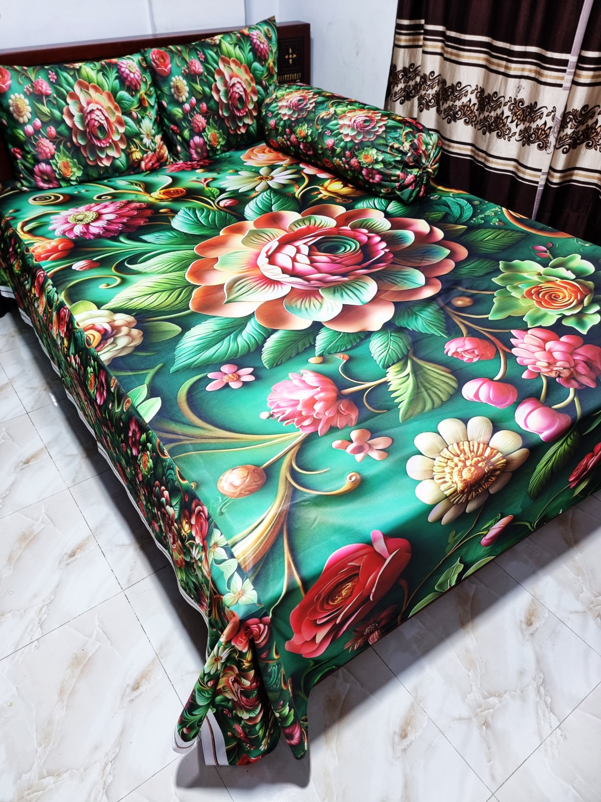 Buy China Premium 3D Design Bed Sheet - MS-970 at Best Price In Bangladesh
