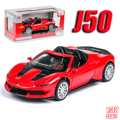 Buy Ferrari J50 Diecast Alloy Car 1:32 Supercar Vehicles Metal Car Model Car Sound Light Toys For Gift at Best Price In Bangladesh