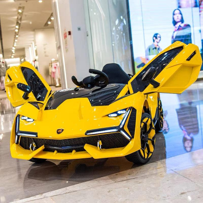 Buy 12v Luxurious Yellow Lamborghini Racing Electric Car for KidsNEL-603 at Best Price In Bangladesh