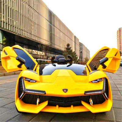 Buy 12v Luxurious Yellow Lamborghini Racing Electric Car for KidsNEL-603 at Best Price In Bangladesh