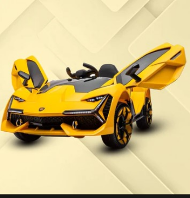 Buy 12v Luxurious Yellow Lamborghini Racing Electric Car for KidsNEL-603 at Best Price In Bangladesh