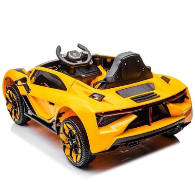 Buy 12v Luxurious Yellow Lamborghini Racing Electric Car for KidsNEL-603 at Best Price In Bangladesh