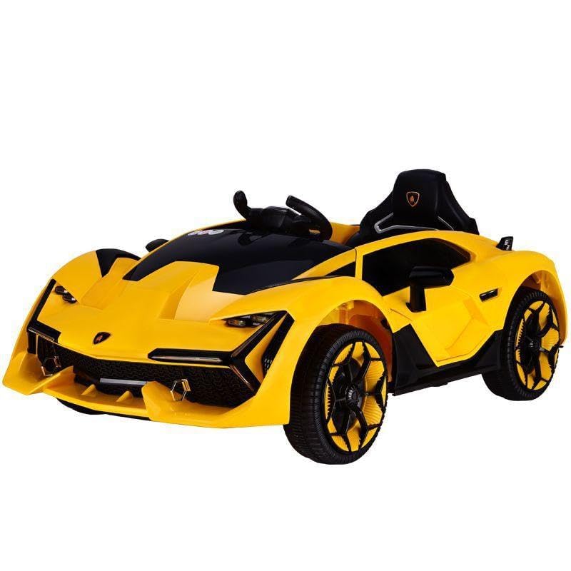 Buy 12v Luxurious Yellow Lamborghini Racing Electric Car for KidsNEL-603 at Best Price In Bangladesh
