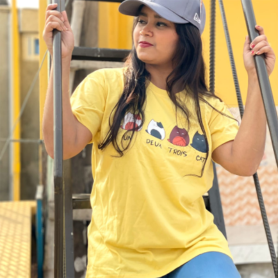 Buy Regular Fit DTF Printed Half Sleeve Plain T-Shirt for Women & Girls at  Best Price in Bangladesh