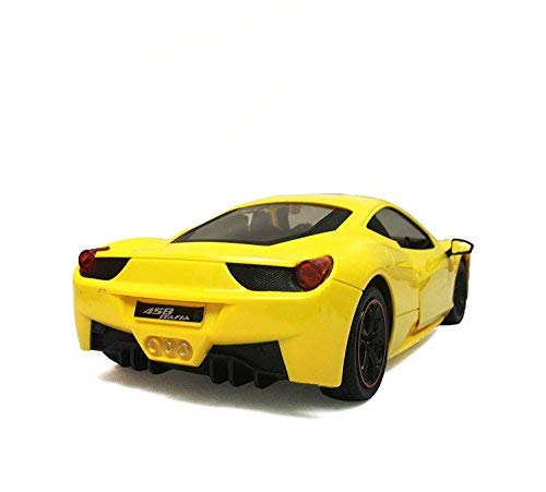 Buy Rc Rechargeable Car Jack Royal 2.4Ghz Radio Control Ferrari 458 Super Car (Big Size) (Yellow) at Best Price In Bangladesh