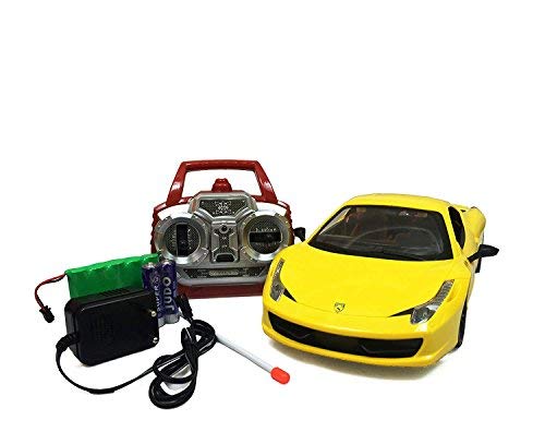 Buy Rc Rechargeable Car Jack Royal 2.4Ghz Radio Control Ferrari 458 Super Car (Big Size) (Yellow) at Best Price In Bangladesh