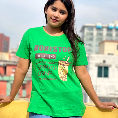 Buy Regular Fit DTF Printed Half Sleeve Plain T-Shirt for Women & Girls at  Best Price in Bangladesh