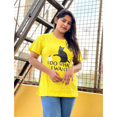 Buy Regular Fit DTF Printed Half Sleeve Plain T-Shirt for Women & Girls at  Best Price in Bangladesh