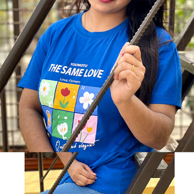 Buy Regular Fit DTF Printed Half Sleeve Plain T-Shirt for Women & Girls at  Best Price in Bangladesh