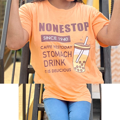 Buy Regular Fit DTF Printed Half Sleeve Plain T-Shirt for Women & Girls at  Best Price in Bangladesh