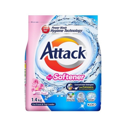 Buy Attack Detergent Powder Plus Softener-1.4 kg Online at Best Price In Bangladesh